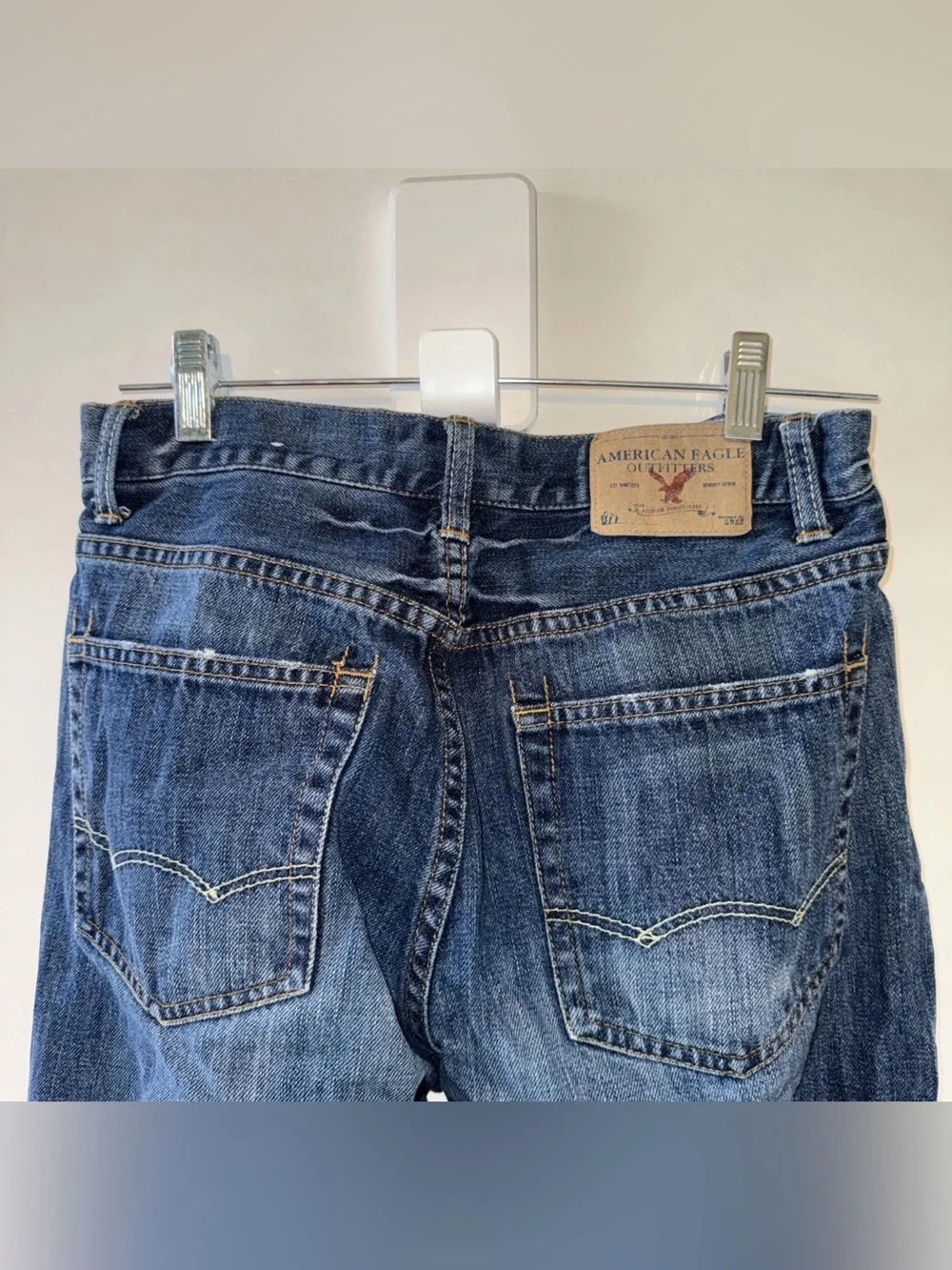American Eagle Loose Fit Jeans Mens 29x30 Blue Medium Wash Straight Leg 5922